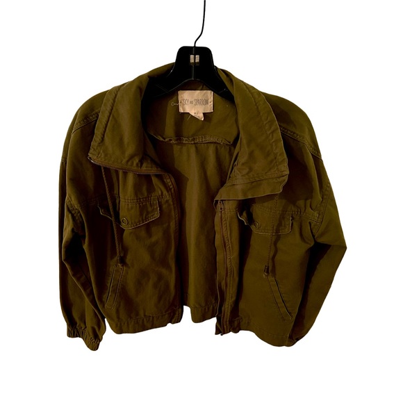 Military green (olive) light utility jacket - Picture 1 of 2